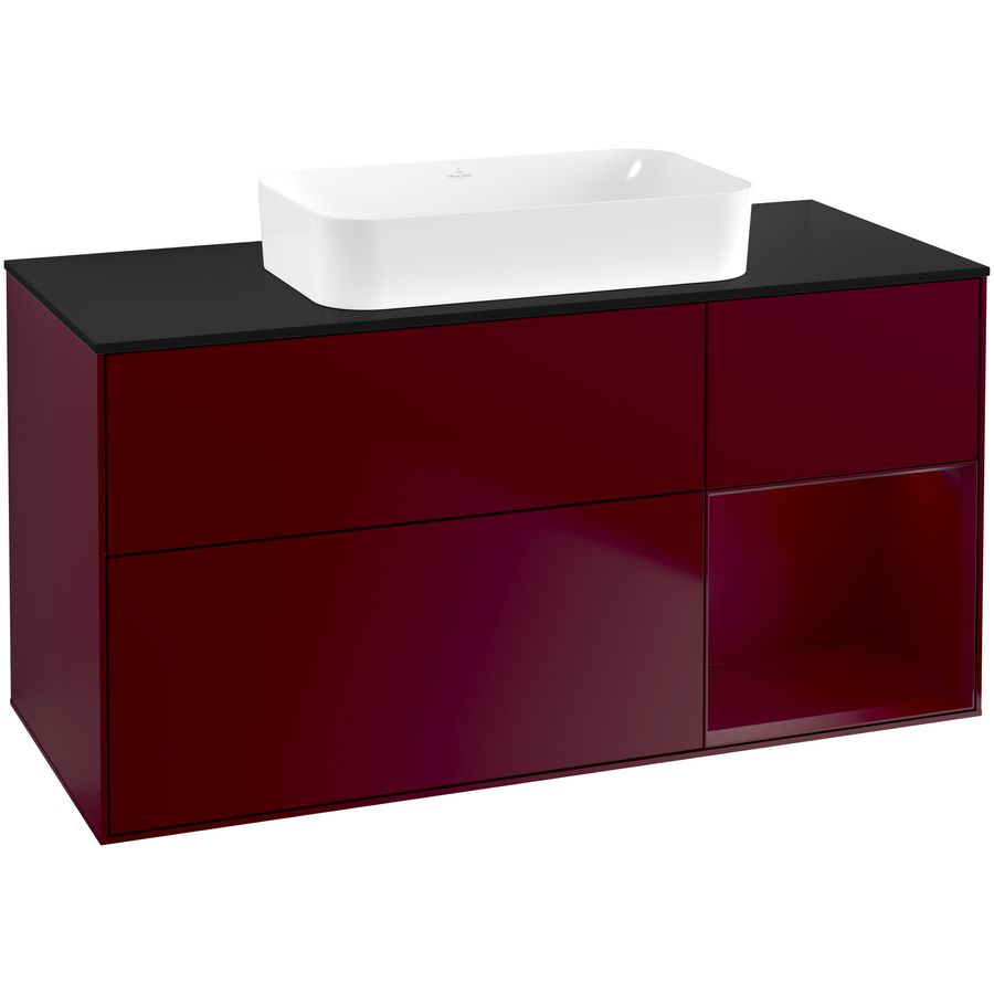 Wastafelonderkast Finion 1200x603x501mm Peony Matt Lacquer F712HBHB