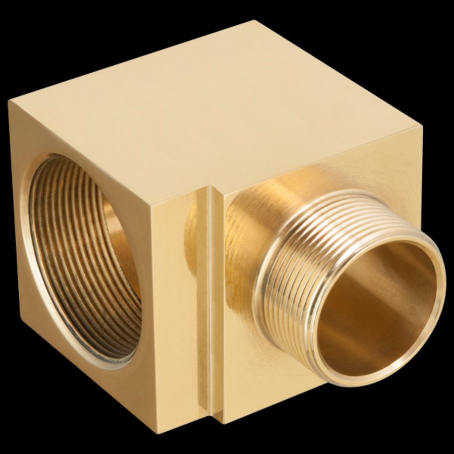 Adapter 90° messing 1/2"NPT naar M20 ATEX