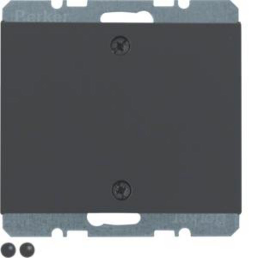 Blindplaat spreidkl. opschroefbaar berker K.1/K.5 antraciet