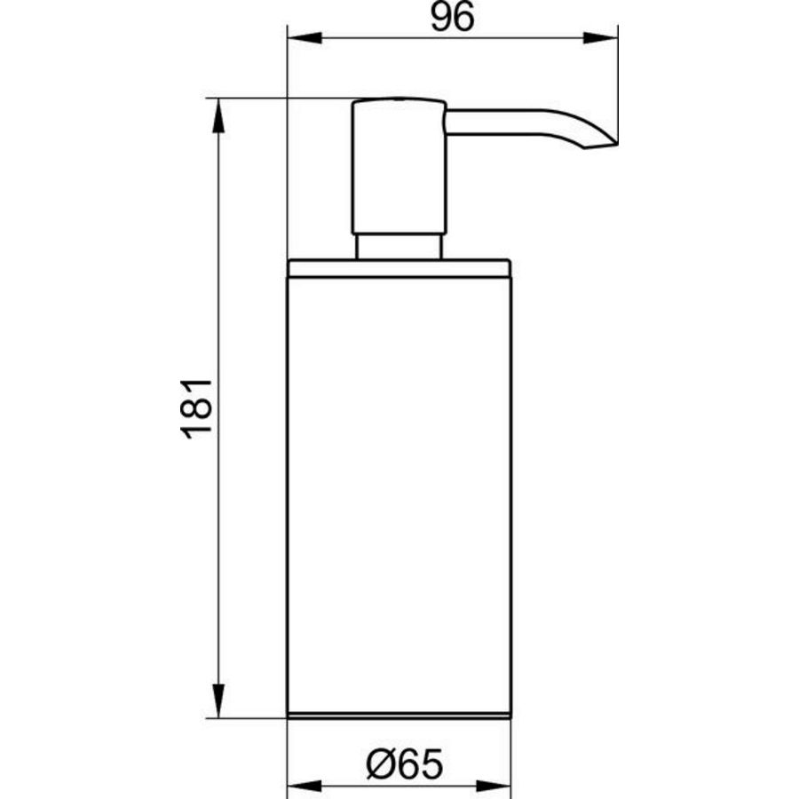 Lotiondispenser Staandmodel m.pomp en inzetst.v.kunsst.