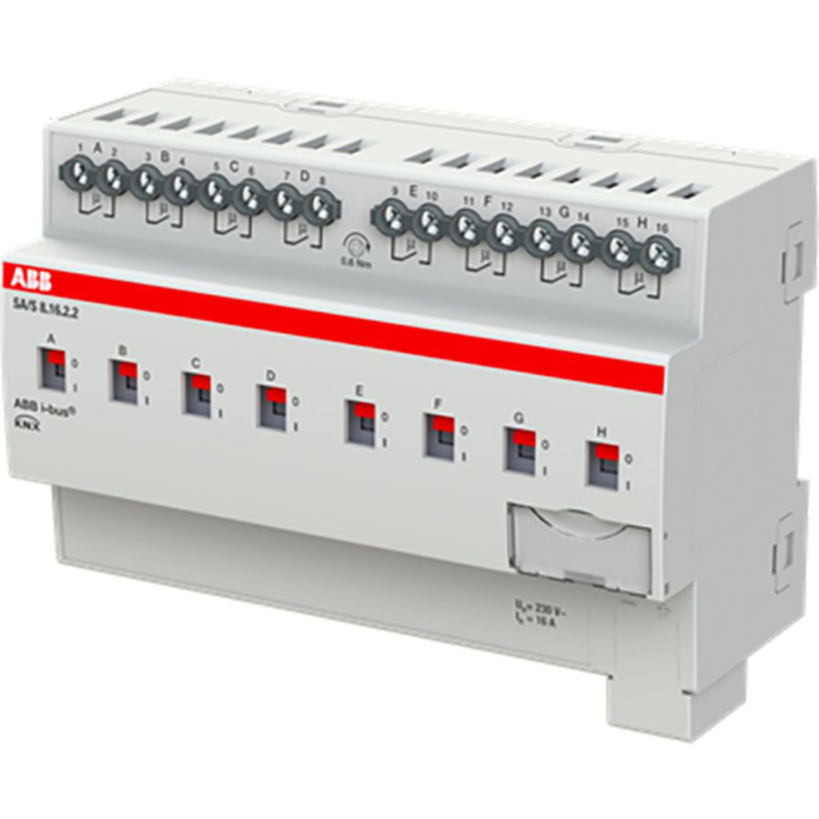 Schakelaktor standaard KNX 8-voudig 16A 230V AC (SA/S8.16.2.2)