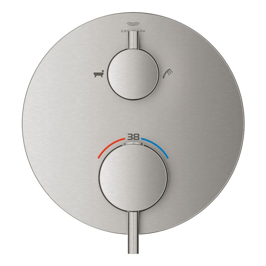 Afbouwdeel Atrio thermostatisch 24359DC0 supersteel (rvs look) (Spa colors coll.)