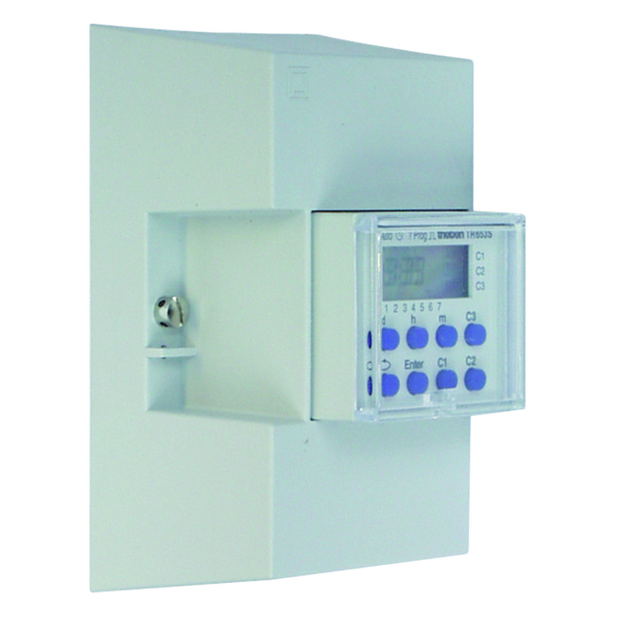 Opbouwset DIN-rail behuizing 52 5mm (3 mod) verzegelbaar