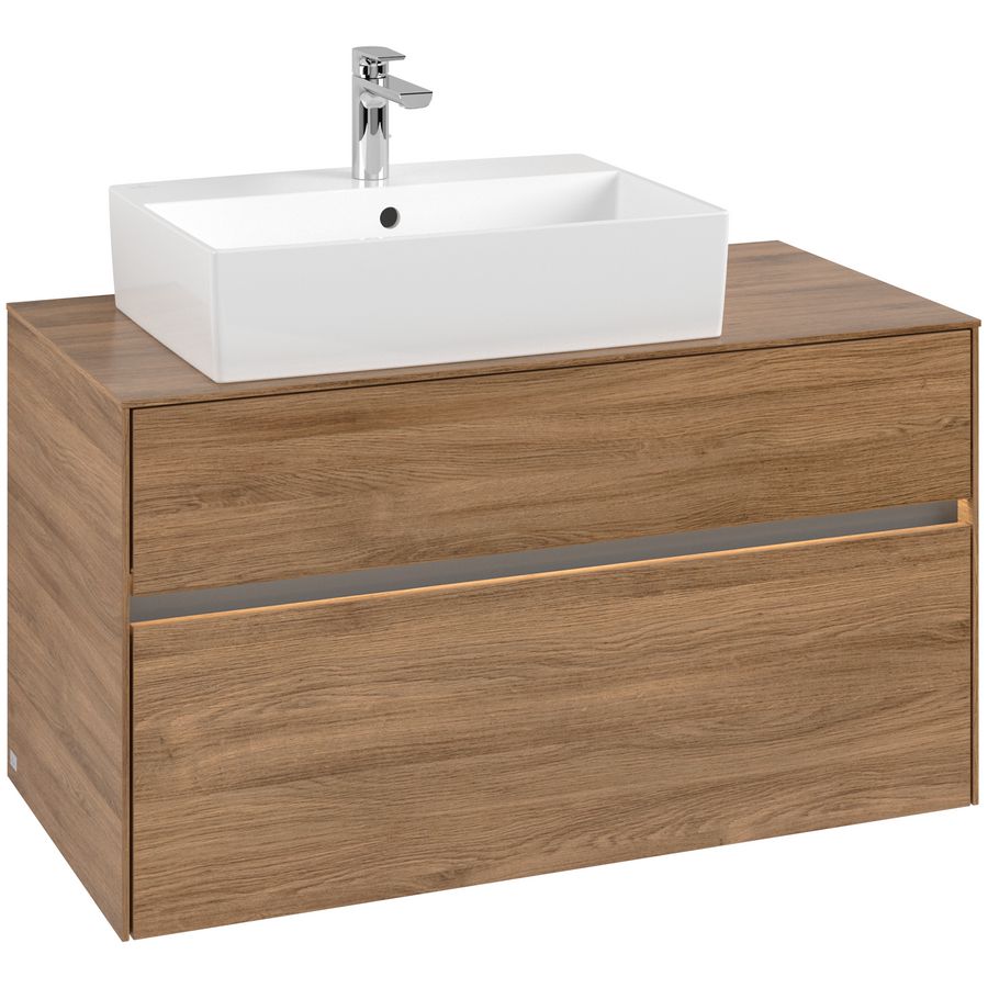 Wastafelonderkast Collaro 1000x548x500mm Oak.Kans C126B0RH