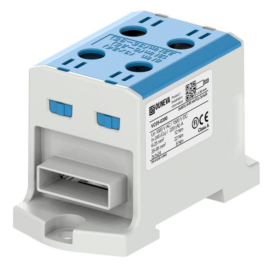 Aansluitklem OTL blauw 6-95mm² 2xAl/Cu FBB