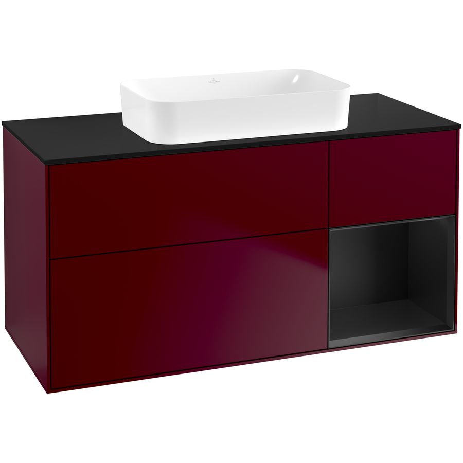 Wastafelonderkast Finion 1200x603x501mm Peony Matt Lacquer F712PDHB