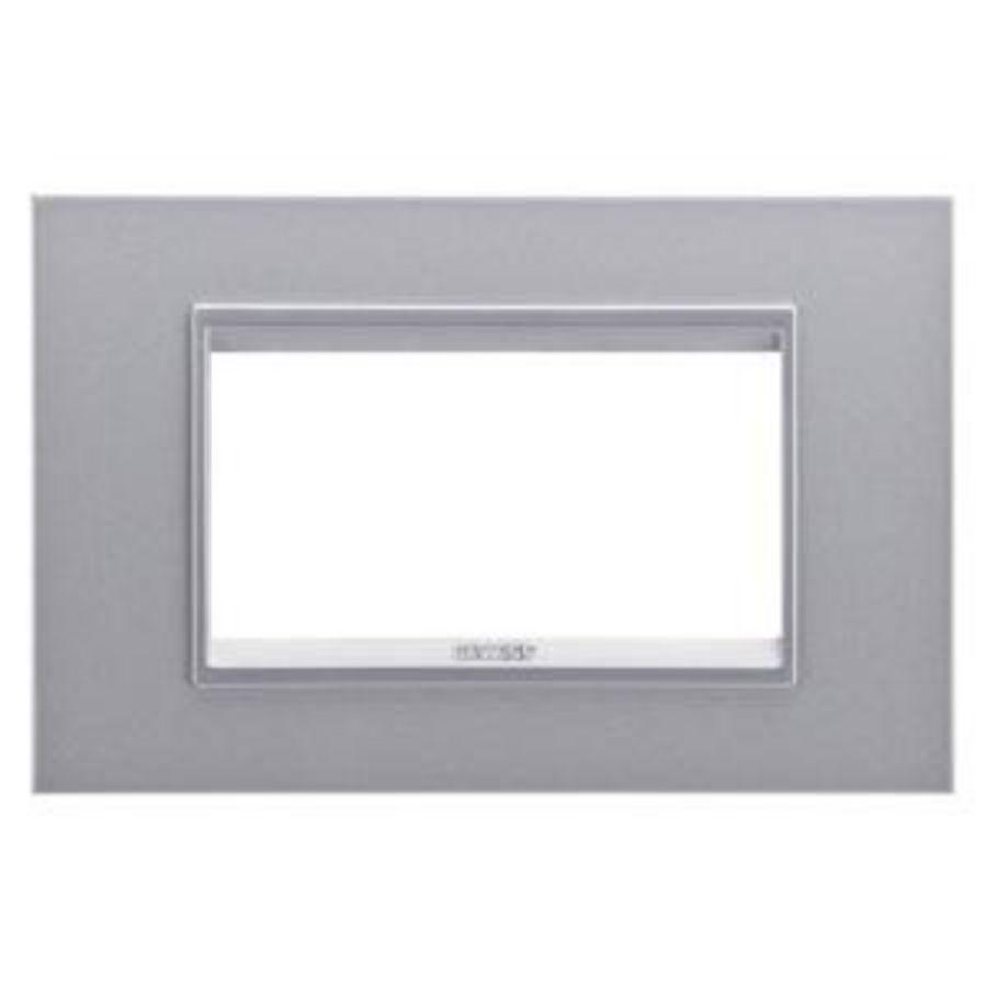 LUX PLATE-IN TECHNOPOLYMER-4 MODULES-MONOCHROME TITANI