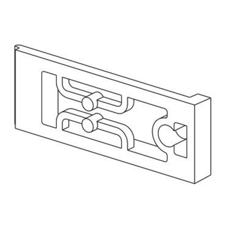 Clip-on slot voor paneelmontage VVE=24