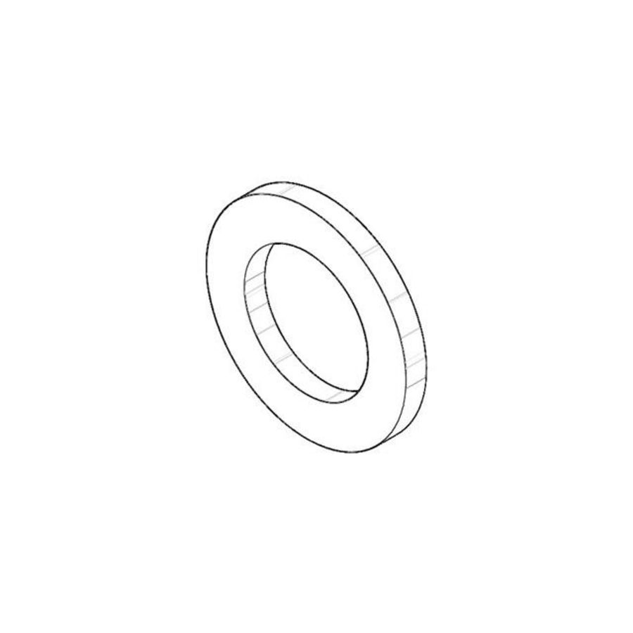 Rozet 55x5,5mm Platina gebors.