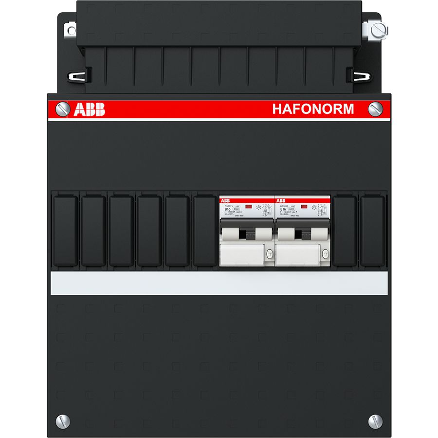 Groepenkast 2x 16A/30mA 1-fase