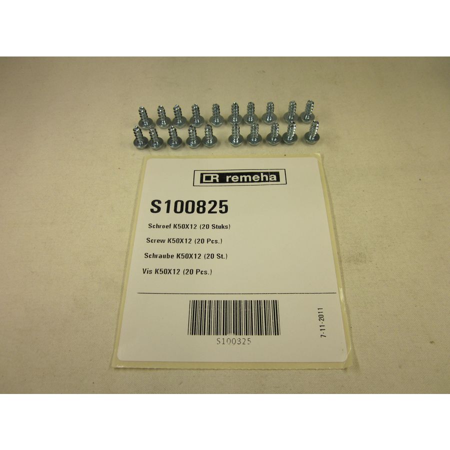 Set a 20st. Schroef K50x12 S100825