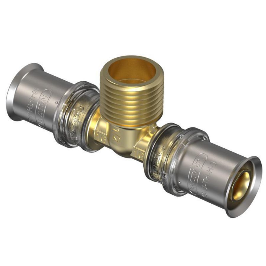 T-koppeling verlopend pers TIGRIS M5 16x1/2" bt.con.x16mm