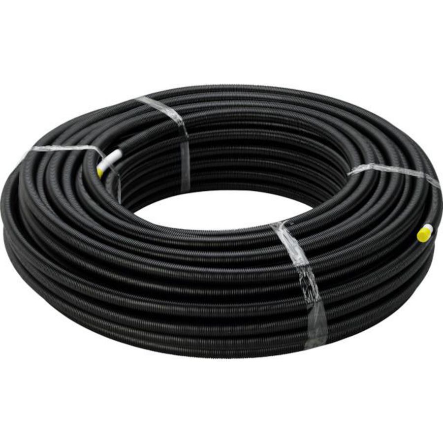 Rol a 50mtr. meerlagenbuis SMARTPRESS 25x2,8mm met mantel zwart 4704