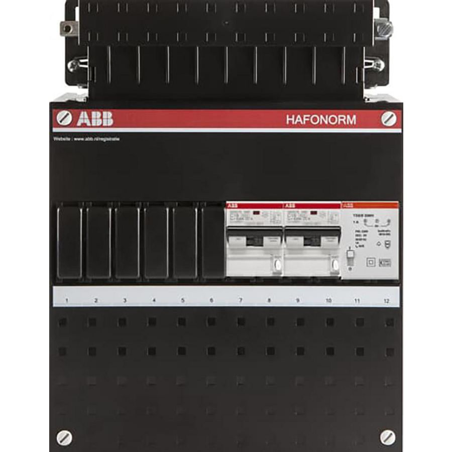 Groepenkast 2x 16A/30mA + T 1-fase