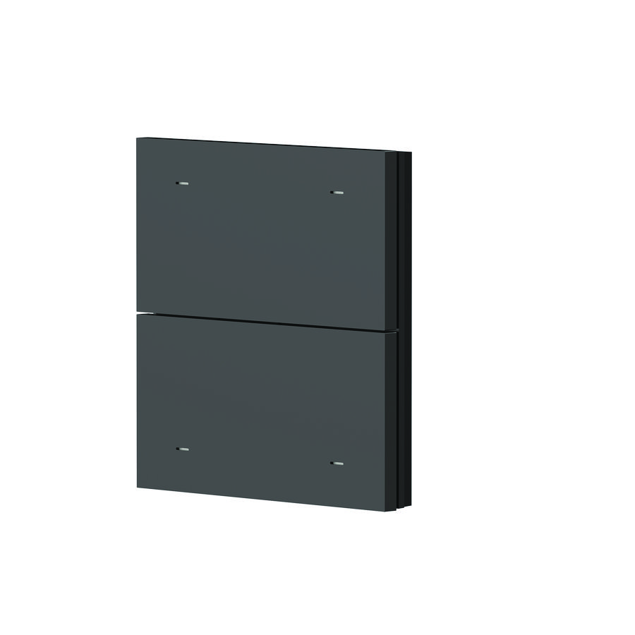 iON Toetsafdekking 2-v, Kunststof, (black) - Zwart