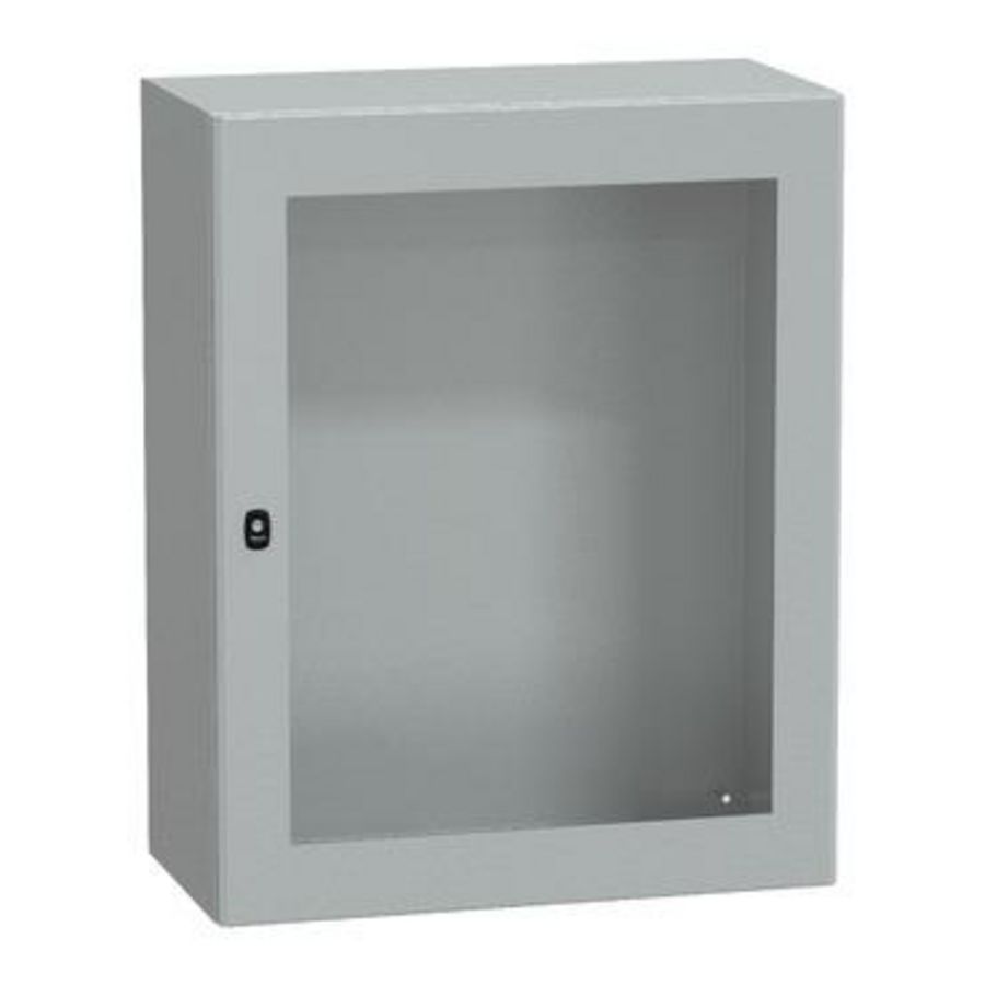 Kast Ruitdeur 1000x800x400mm IP66 / IK08 RAL7035 Spacial S3D