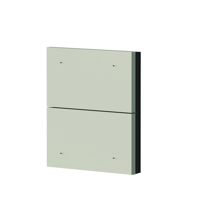 iON Toetsafdekking 2-v, Kunststof, (grey) - Grijs