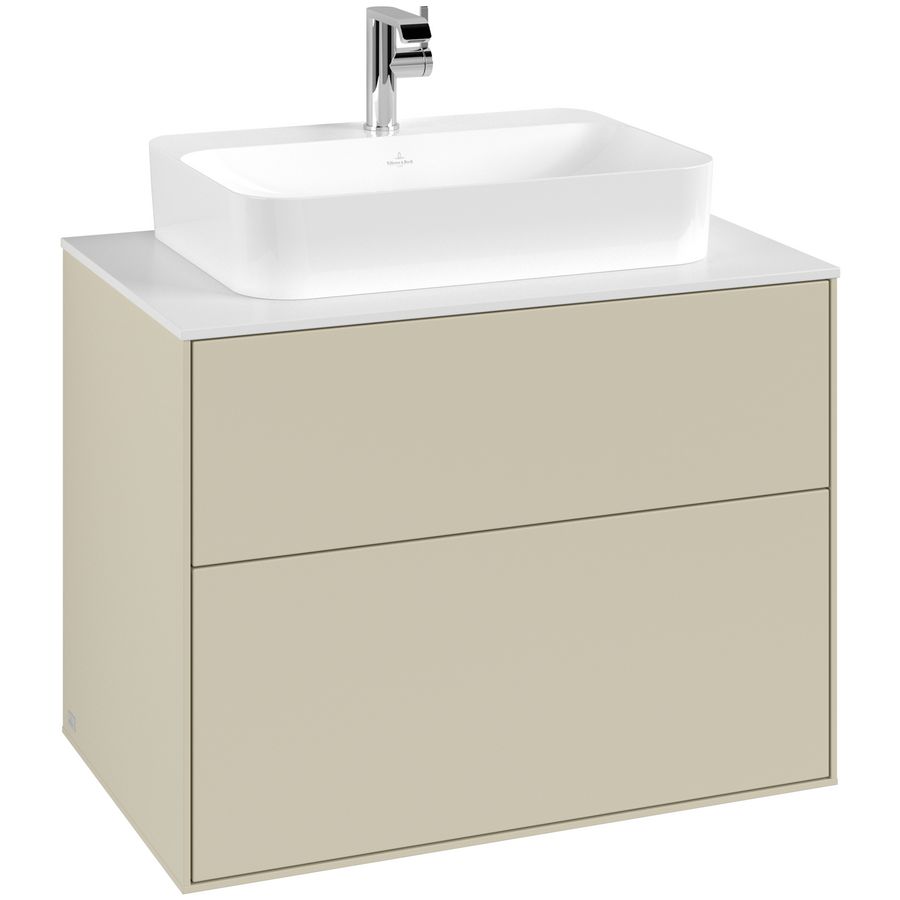 Wastafelonderkast Finion 800x603x501mm S.Grey Matt Lacquer G34100HJ