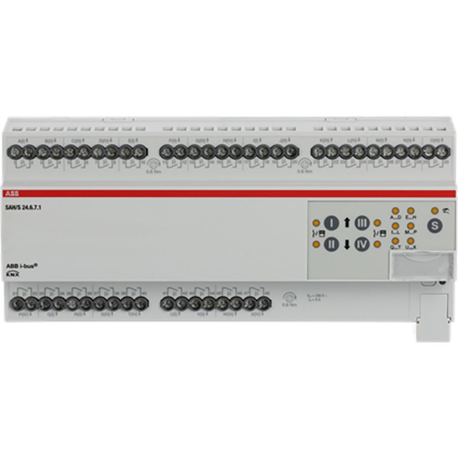 Schakel/Jaloezie aktor KNX 24-voudig 6A DIN-rail (SAH/S24.6.7.1)