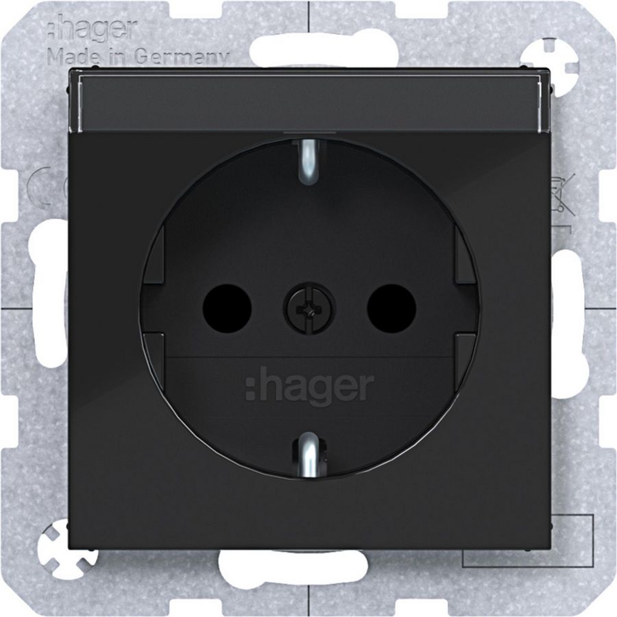 SCHUKO-wandcontactdoos tekstv. Safety Plus steekkl. A.x/C.x