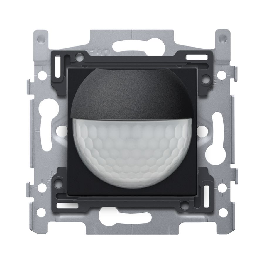 Bewegingsmelder 230V 8m 180° wanddetector inb.doos black