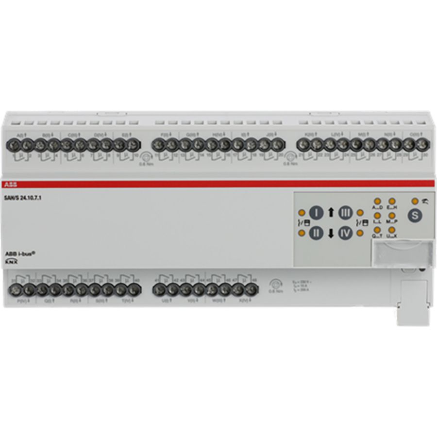 Schakel/Jaloezie aktor KNX 24-voudig 10A DIN-rail (SAH/S24.10.7.1)