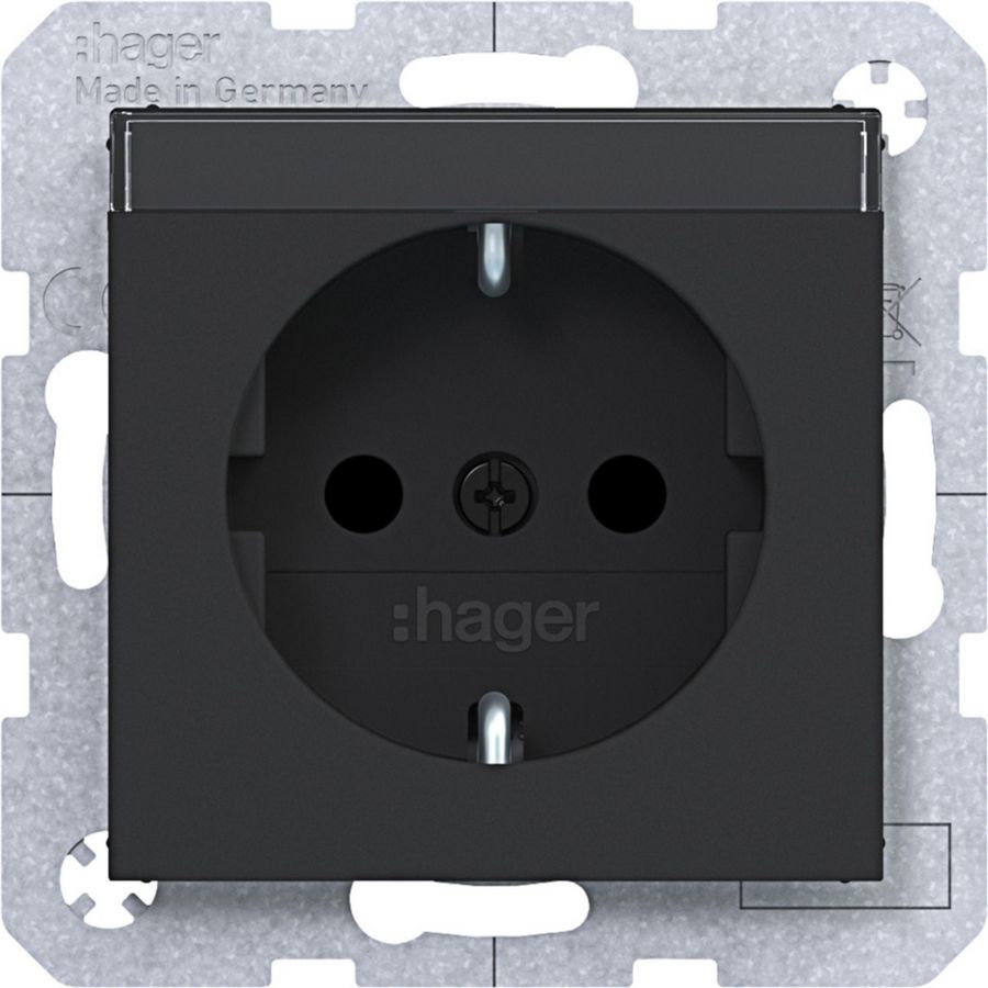 SCHUKO-wandcontactdoos tekstv. Safety Plus steekkl. A.x/C.x