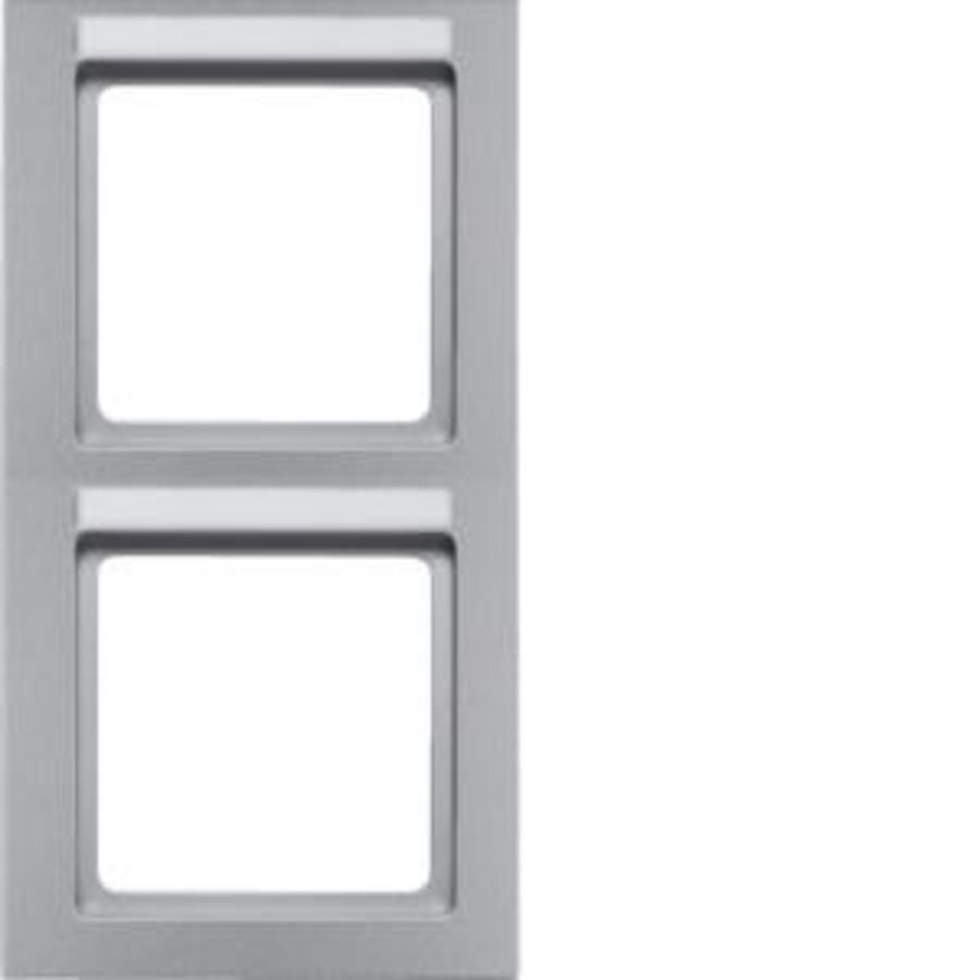 Afdekraam 2-v vert. tekstveld berker Q.3 alulook soft-finish