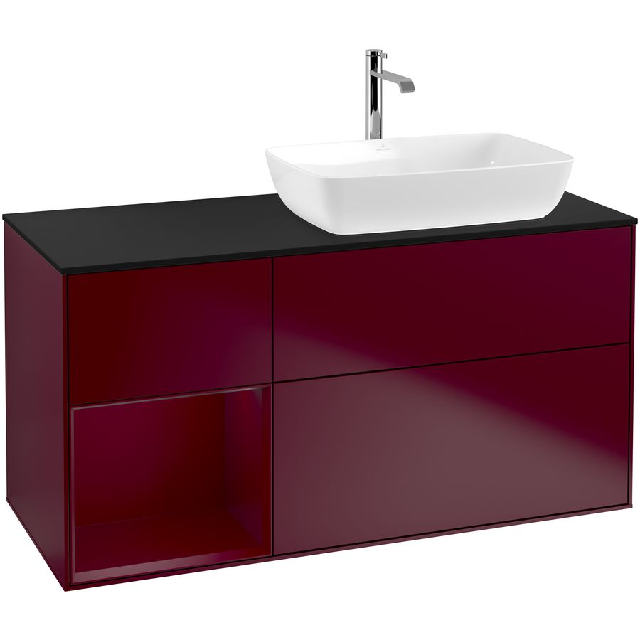 Wastafelonderkast Finion 1200x603x501mm Peony Matt Lacquer F802HBHB
