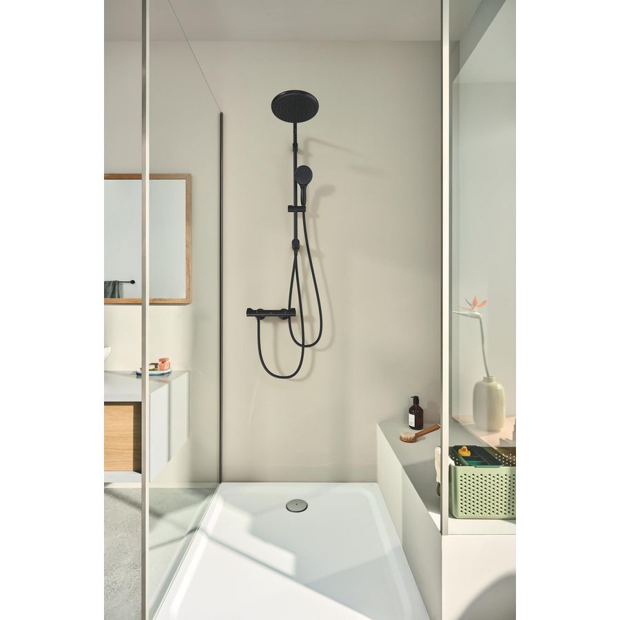 Tempesta 250 Douchesysteem m Omstelling 620Mm  matte black (mat zwart) (prof)