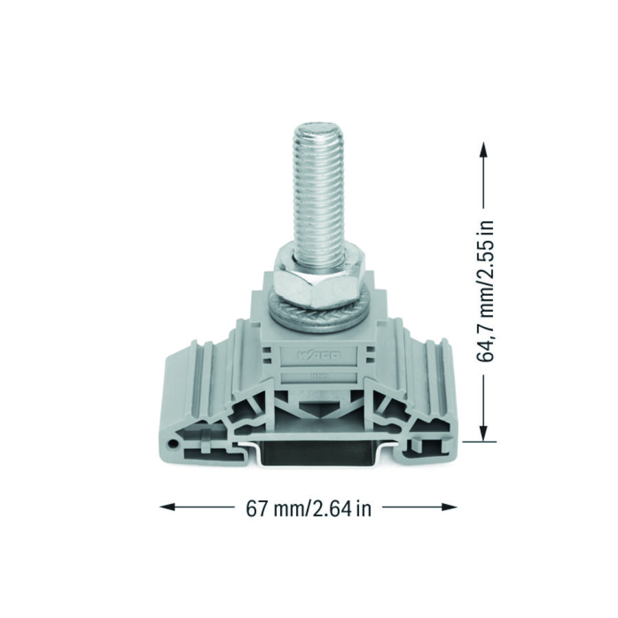 Boutklem markeringsh. zijkant rail 35x15+35 885-112 VVE=20