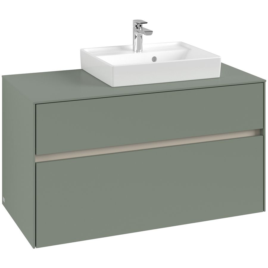 Wastafelonderkast Collaro 1000x548x500mm Soft Green C01500AF