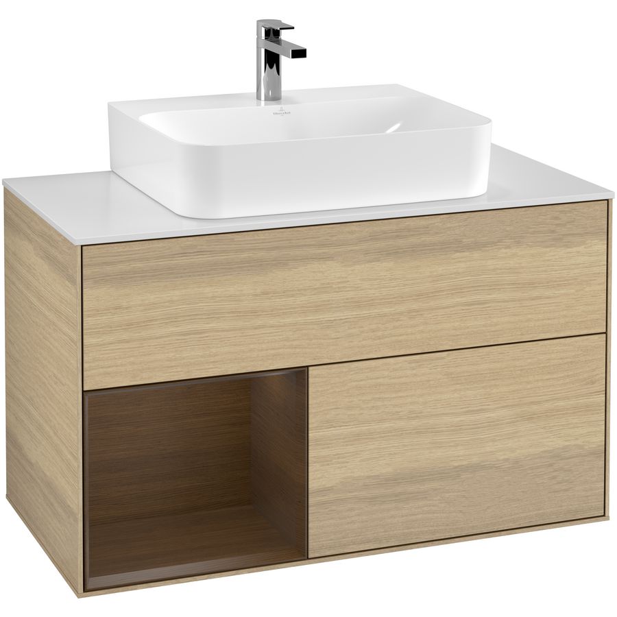 Wastafelonderkast Finion 1000x603x501mm Oak Veneer G111GNPC