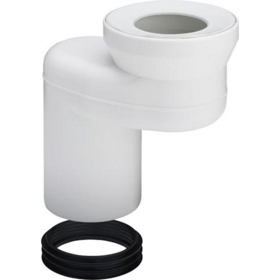 Sprongbocht DN 100/90 kunststof/wit