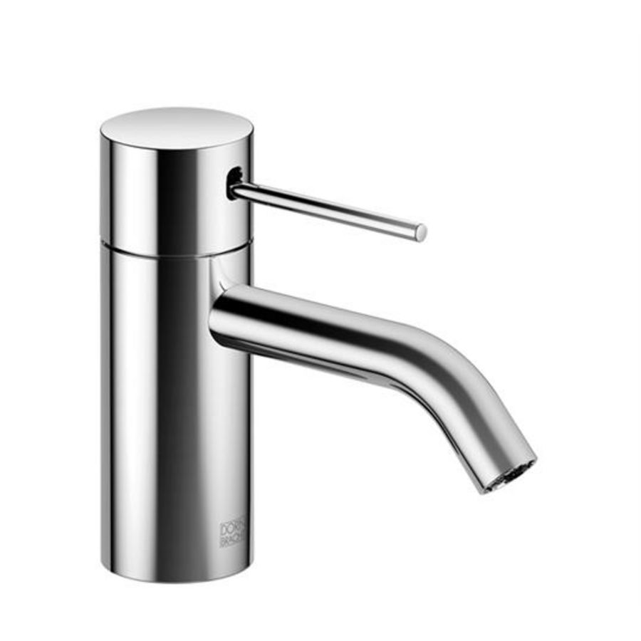 META META SLIM Eengreeps wastafelmgkrn z.afvoer. Dark Chrome