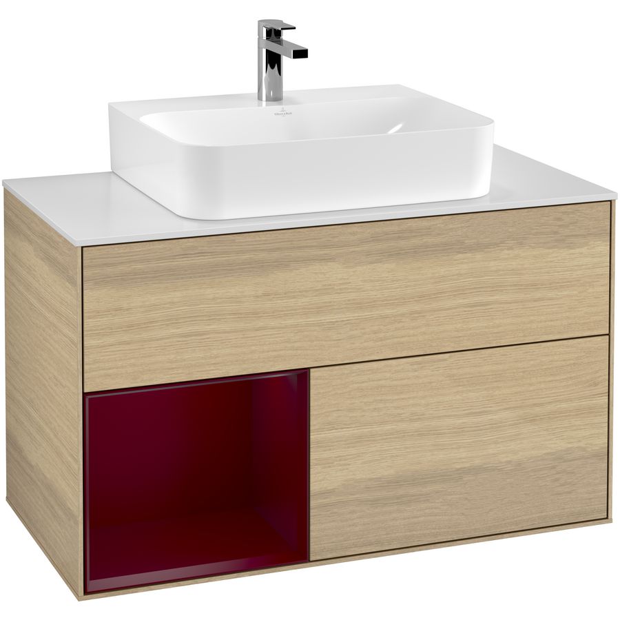 Wastafelonderkast Finion 1000x603x501mm Oak Veneer G111HBPC