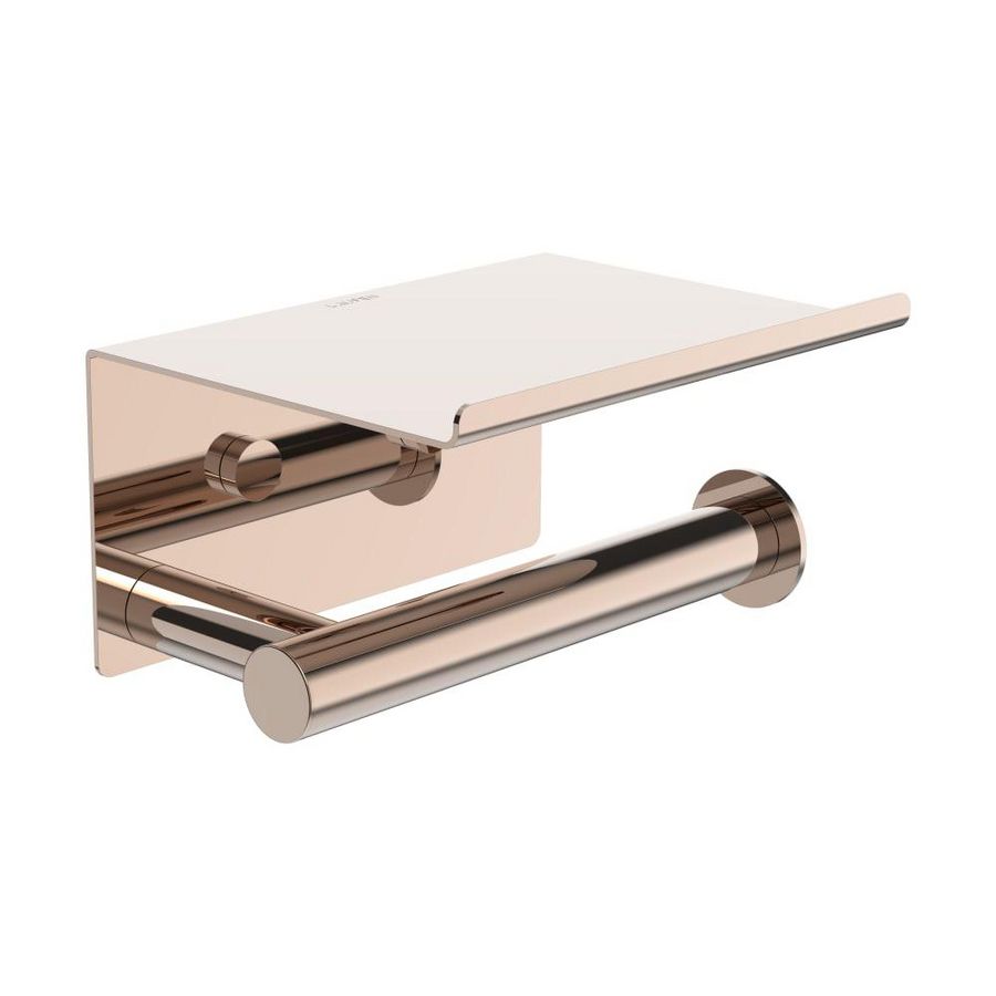 NIARA TOILET PAPER HOLDER W. SHELF RGOP