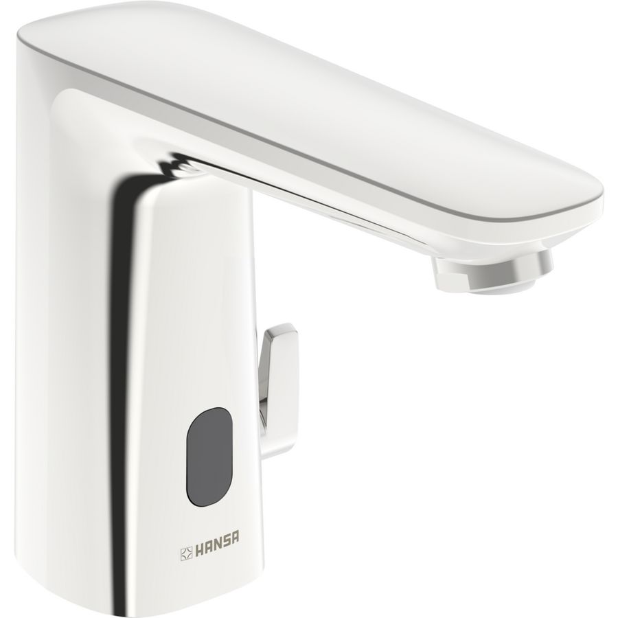 Wastafelmengkraan HANSAELECTRA 3 V Bluetooth chroom batterijgevoed sprong 117mm
