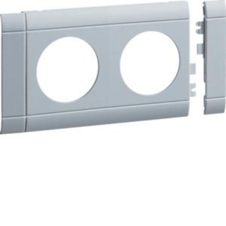 Afdekraam wandcontacdoos 2-voudig halogeenvrij alulook