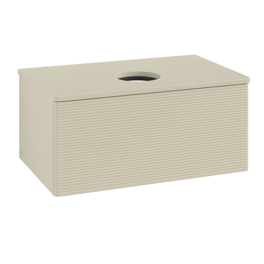 Wastafelonderkast Antao 800x360x500mm S.Grey Matt Lacquer L30110HJ