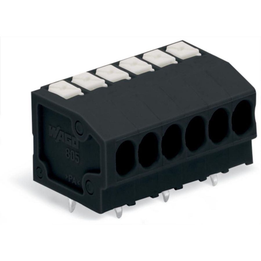 THR-printklem Drukknop 1,5mm² zwart 805-303/200-604 VVE=105