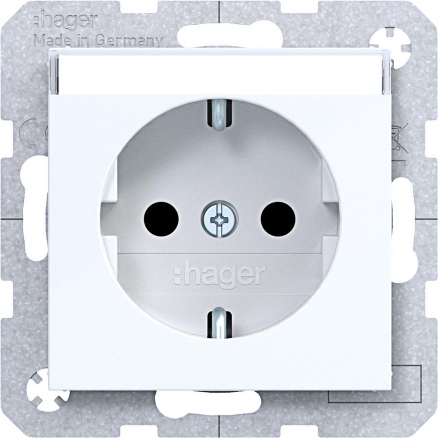 SCHUKO-wandcontactdoos tekstv. Safety Plus steekkl. A.x/C.x