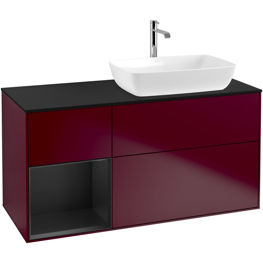 Wastafelonderkast Finion 1200x603x501mm Peony Matt Lacquer F802PDHB