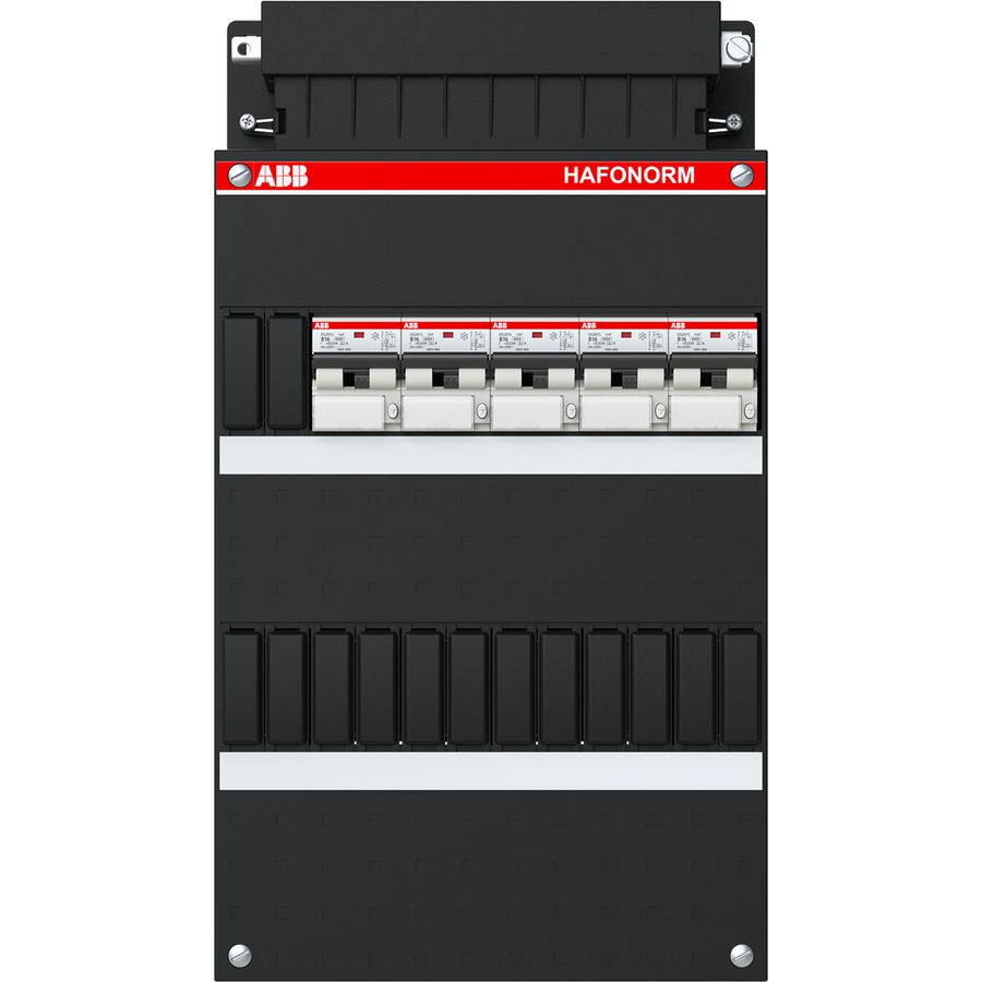 Groepenkast 5x 16A/30mA 3-fase 1SPF006912F0170