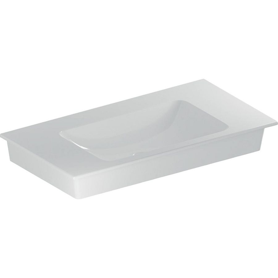 Meubelwastafel afleg L/R 90x48cmcm zonder kraangat wit Keratect ONE
