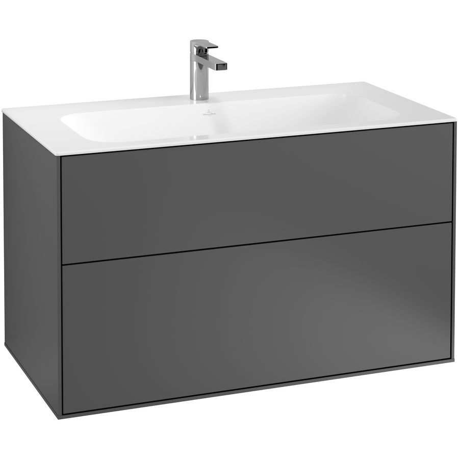 Wastafelonderkast Finion 996x591x498mm Antr. Matt Lacquer G02000GK