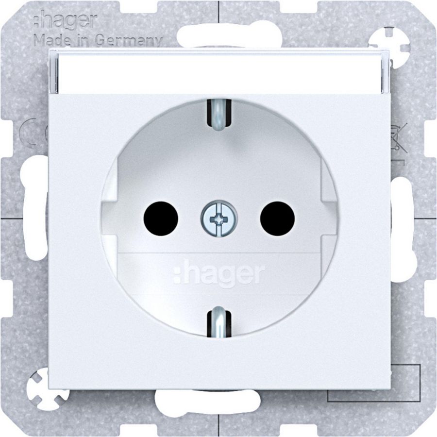 SCHUKO-wandcontactdoos tekstv. Safety Plus steekkl. A.x/C.x