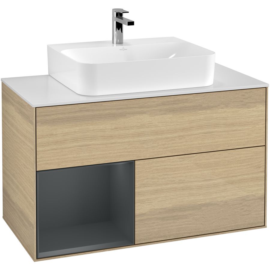 Wastafelonderkast Finion 1000x603x501mm Oak Veneer G111HGPC