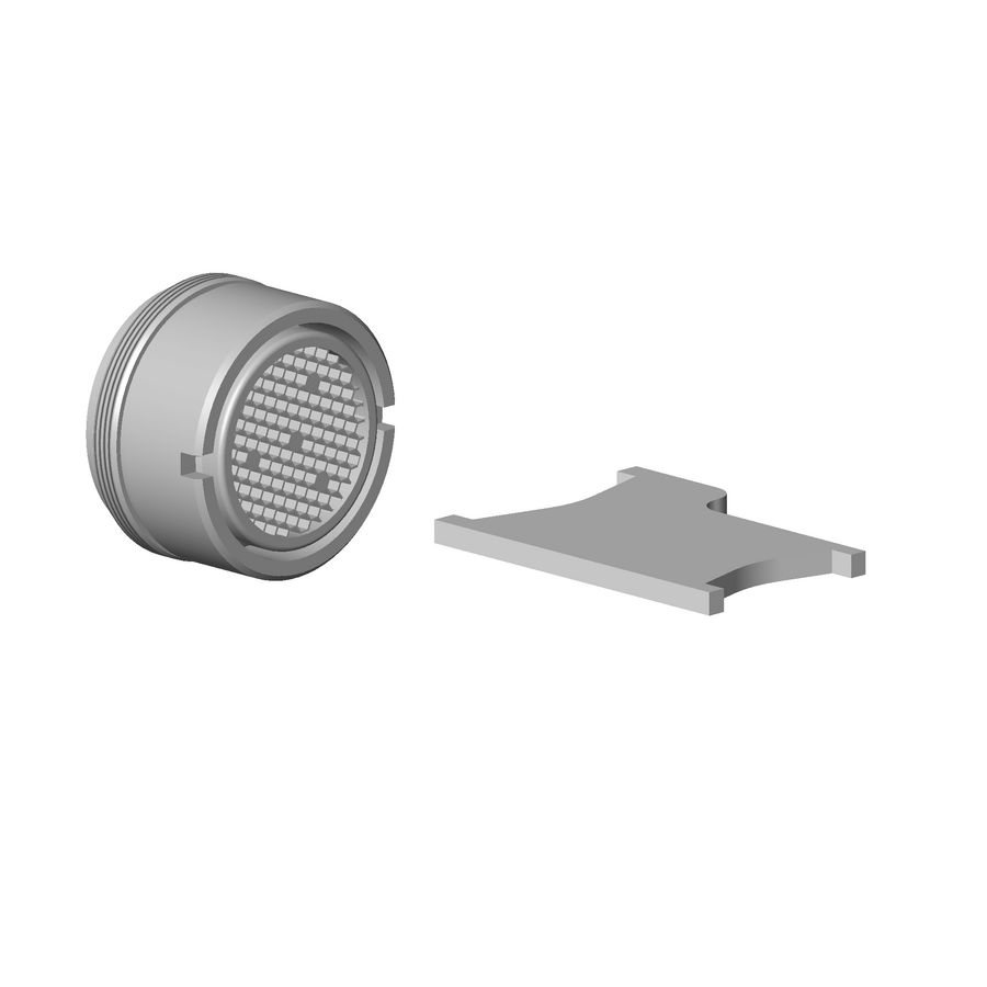 Perlator+spleet beveiligd tegen diefstal 5,68 l/min.BG