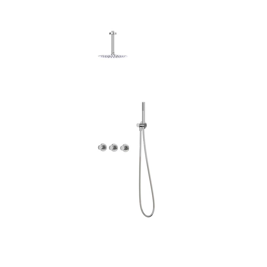 Afbouwdeel regendouche IVY combiset Bond 4 inbouwthermostaat symmetry chroom CSB4CRABBC incl. inbouwbox